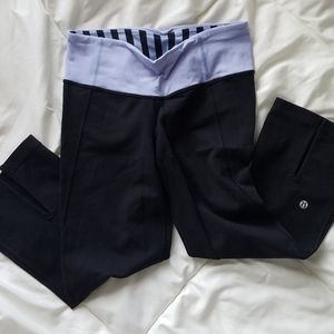 Lululemon black and purple leggings 6